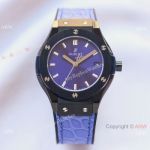 Swiss Quality Copy Hublot Classic Fusion Lady Citizen 8215 Watch Black and Blue